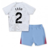 Aston Villa Matty Cash #2 Bortedraktsett Barn 2023-24 Kortermet (+ Korte bukser)
